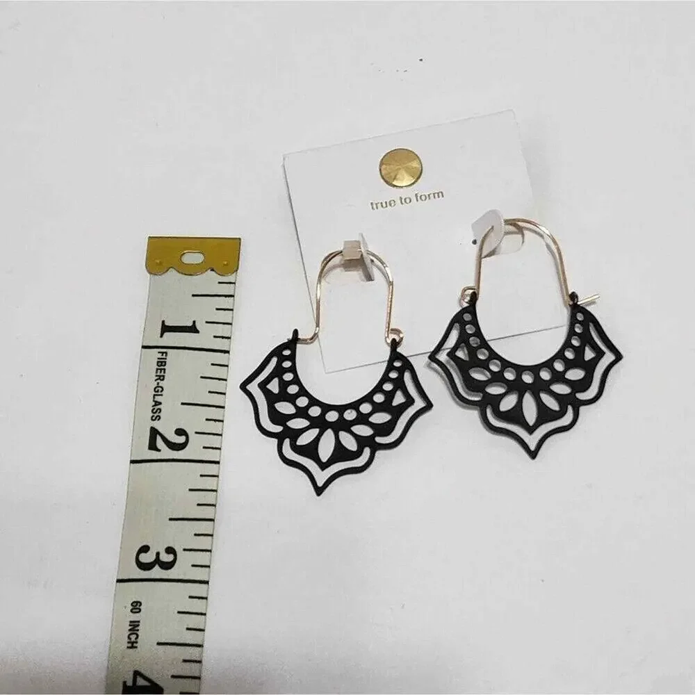True to Form filigree hoop earrings new!!!
